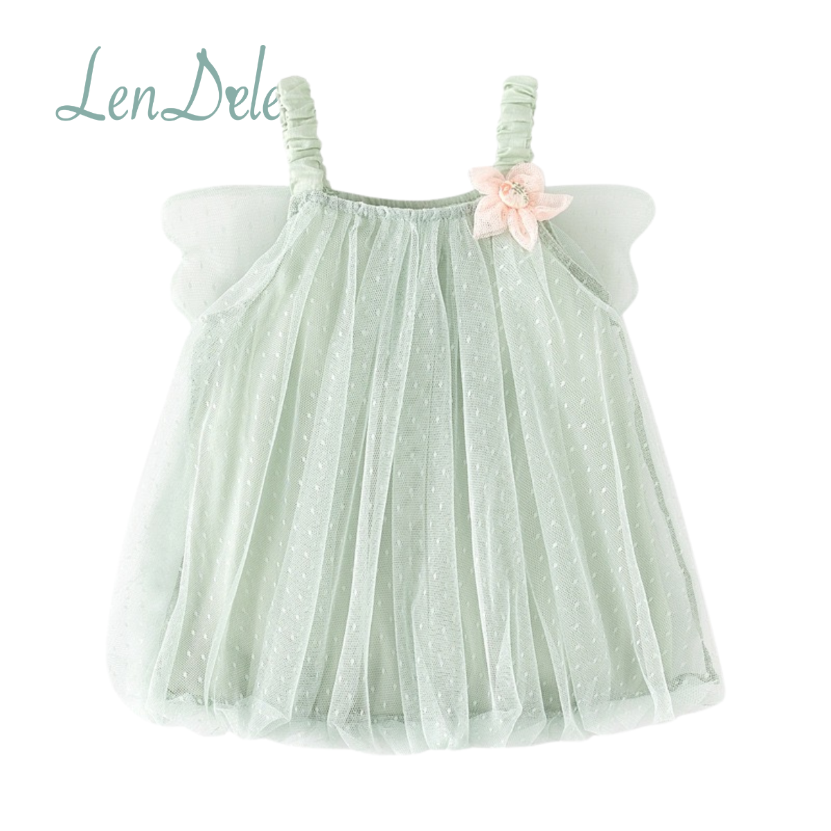 Aurelia Cotton & Soft Tulle Dress