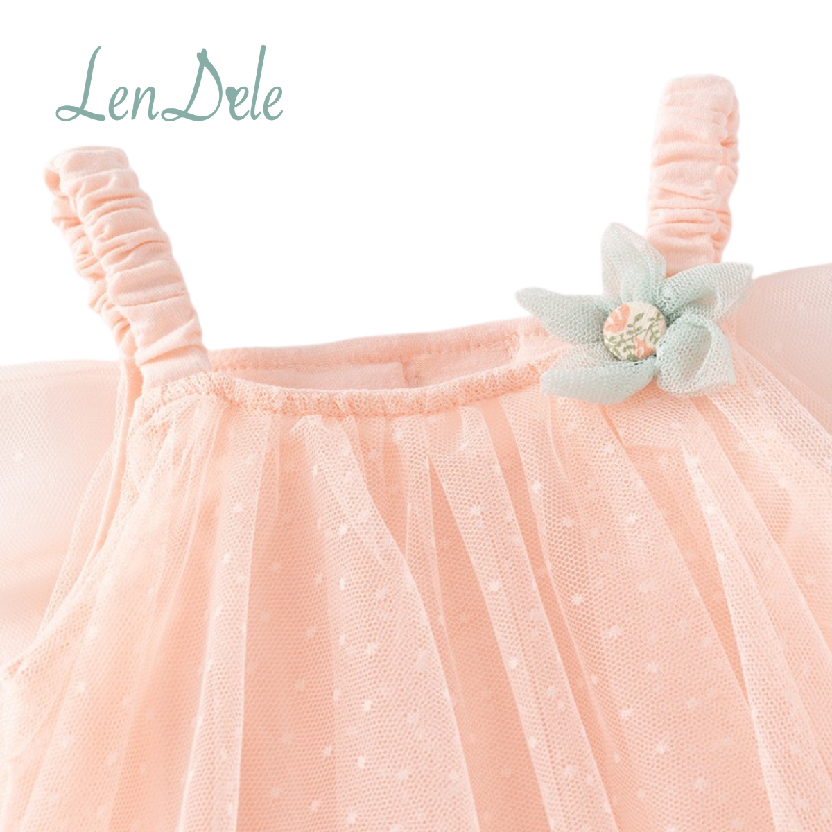 Aurelia Cotton & Soft Tulle Dress