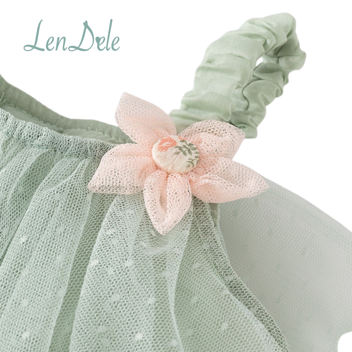 Aurelia Cotton & Soft Tulle Dress