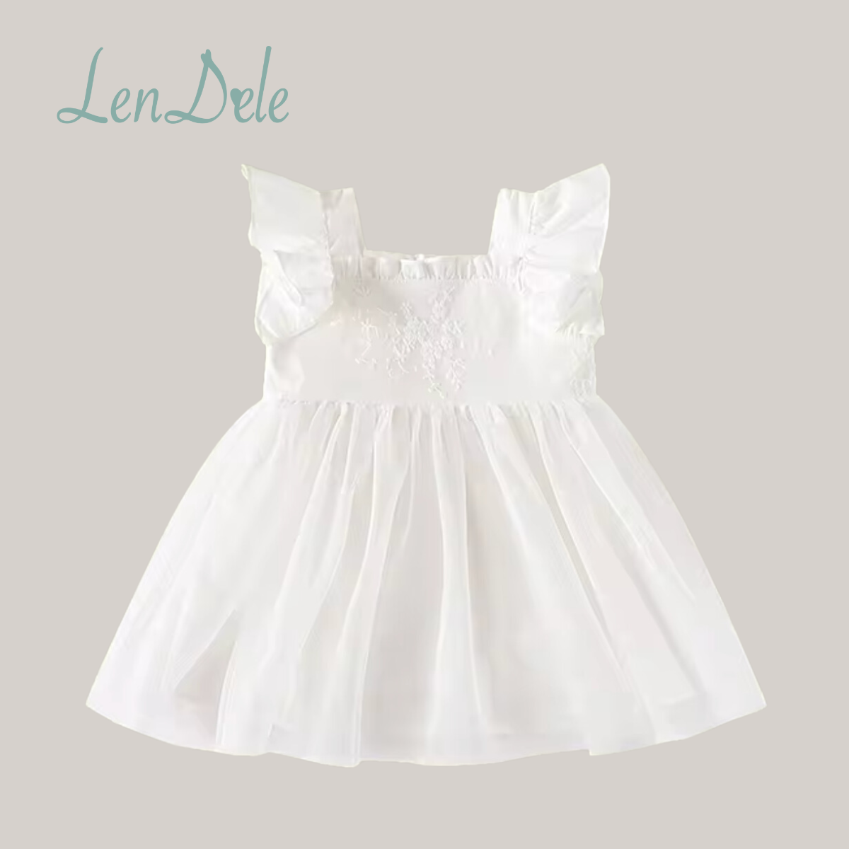 DEBORAH Baptismal White Dress