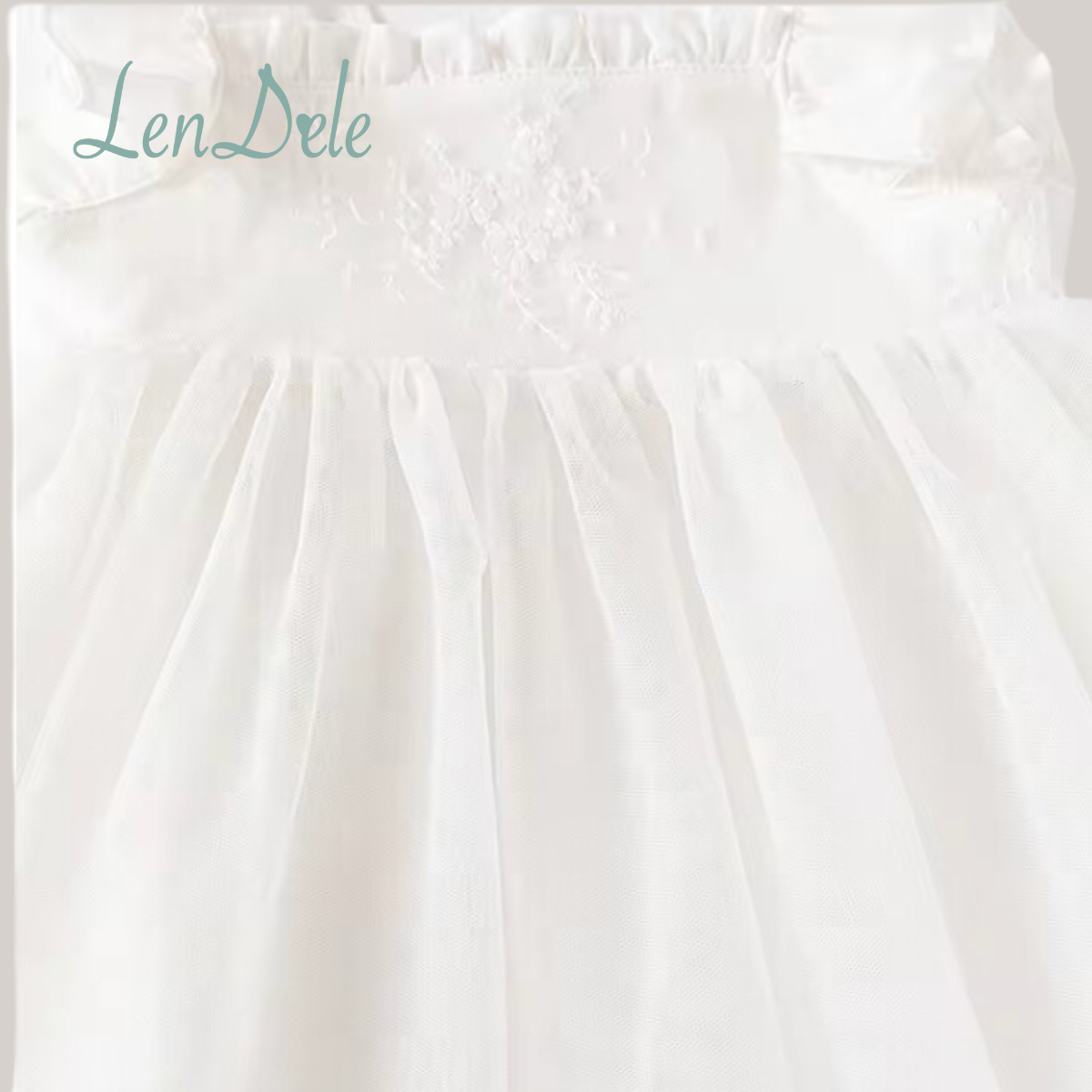 DEBORAH Baptismal White Dress