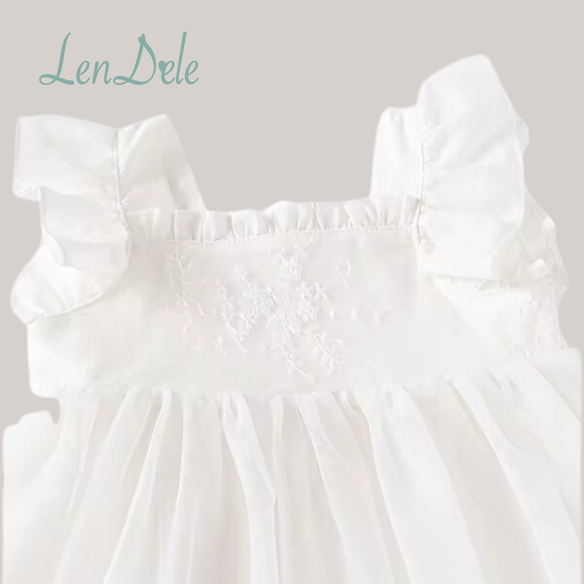 DEBORAH Baptismal White Dress