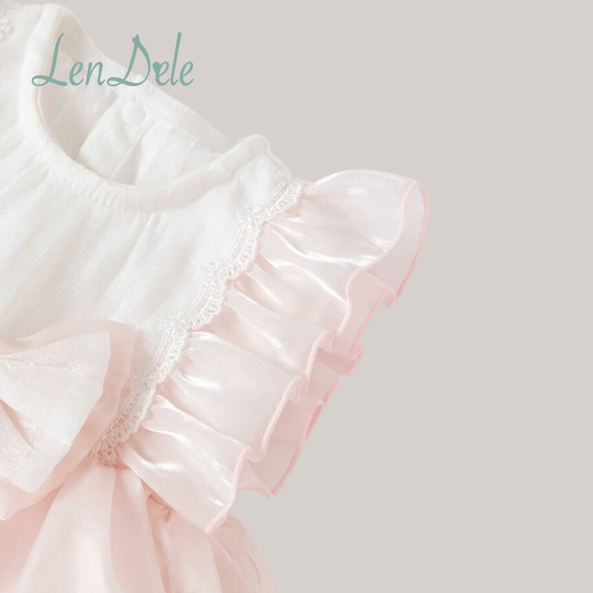 Bethany Baptismal & Reception Dress with Headband