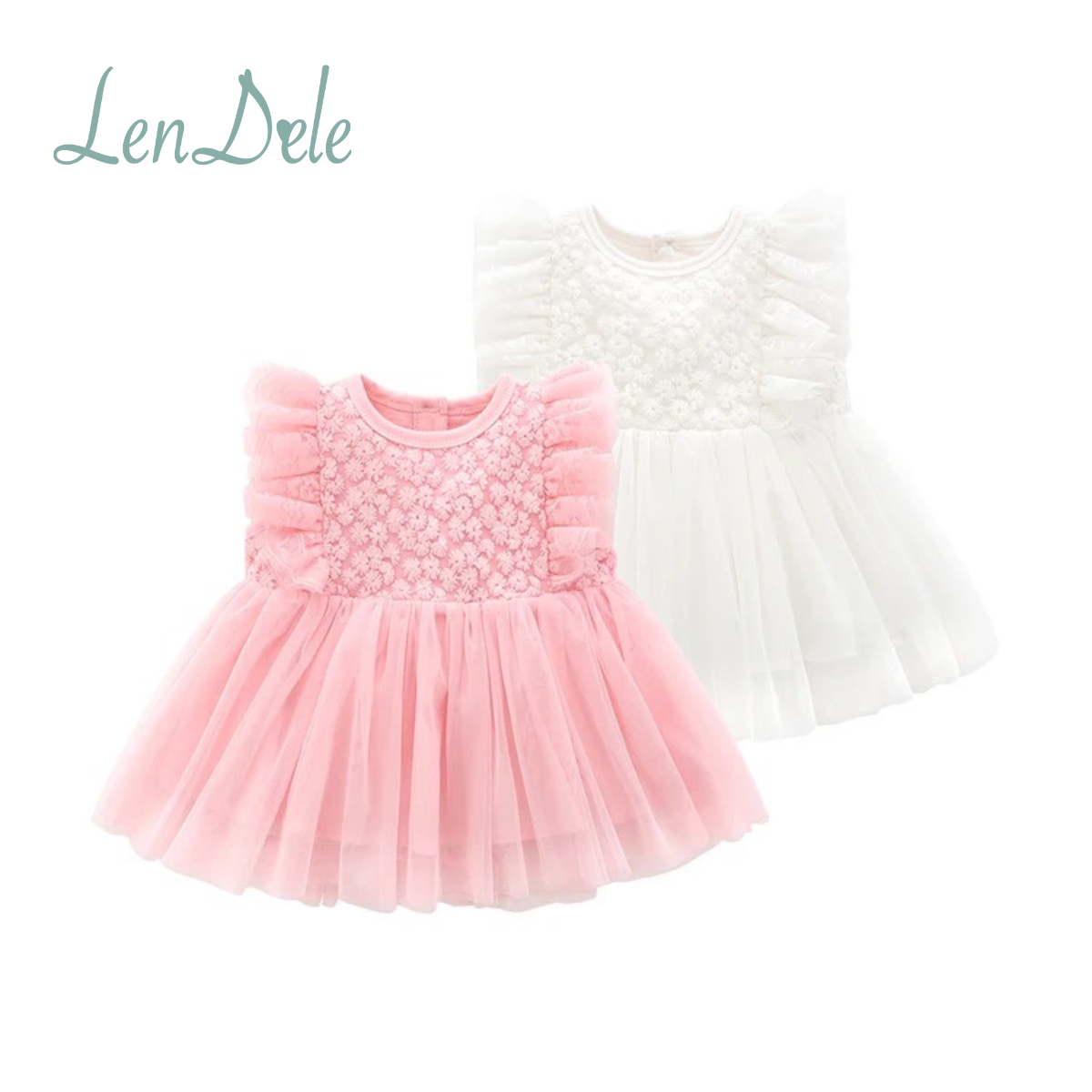 ABEGAIL Sleeveless Baptismal Dress