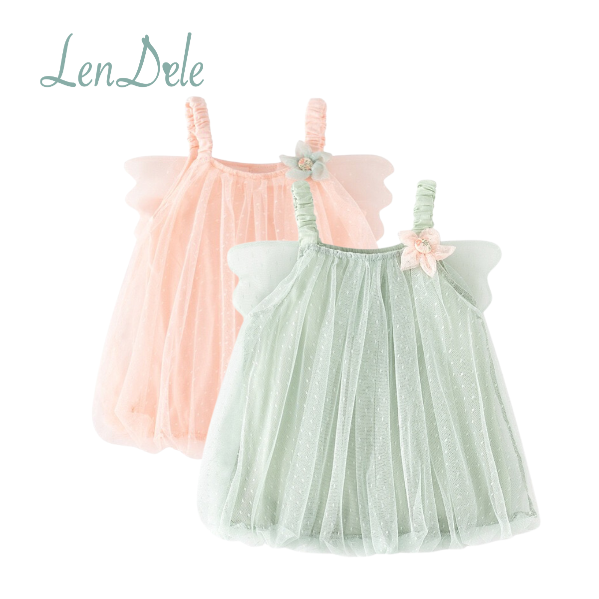 Aurelia Cotton & Soft Tulle Dress