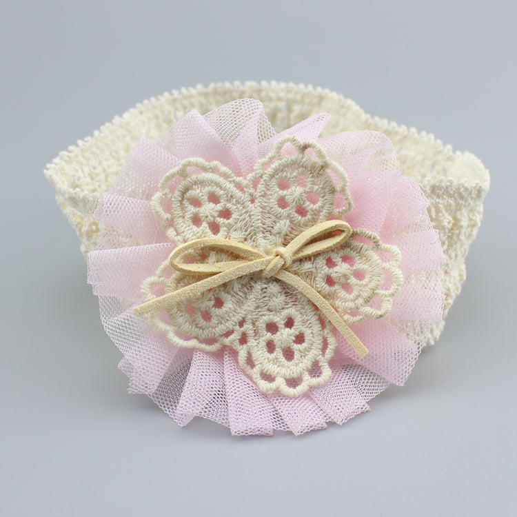 Hollie Baby Girl Boutique Ribbon & Lace Headband