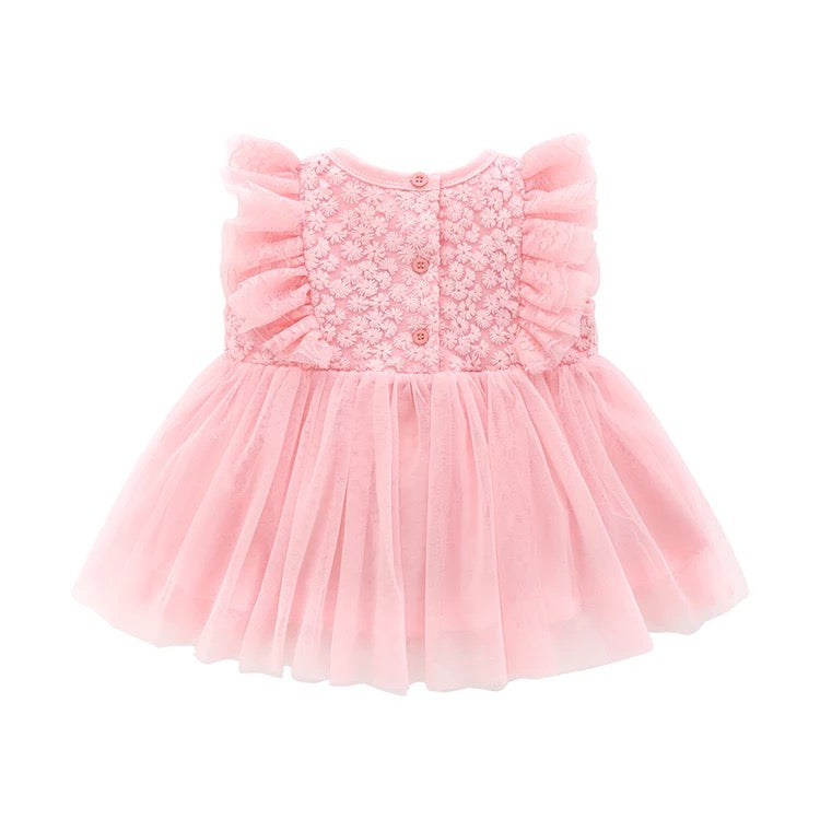 ABEGAIL Sleeveless Baptismal Dress