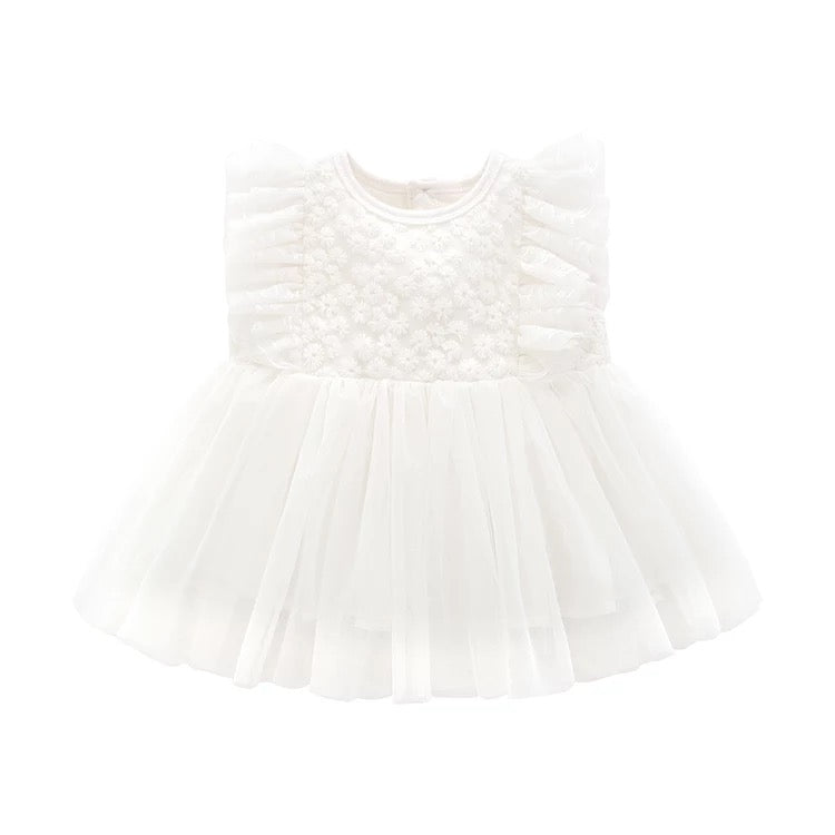 ABEGAIL Sleeveless Baptismal Dress