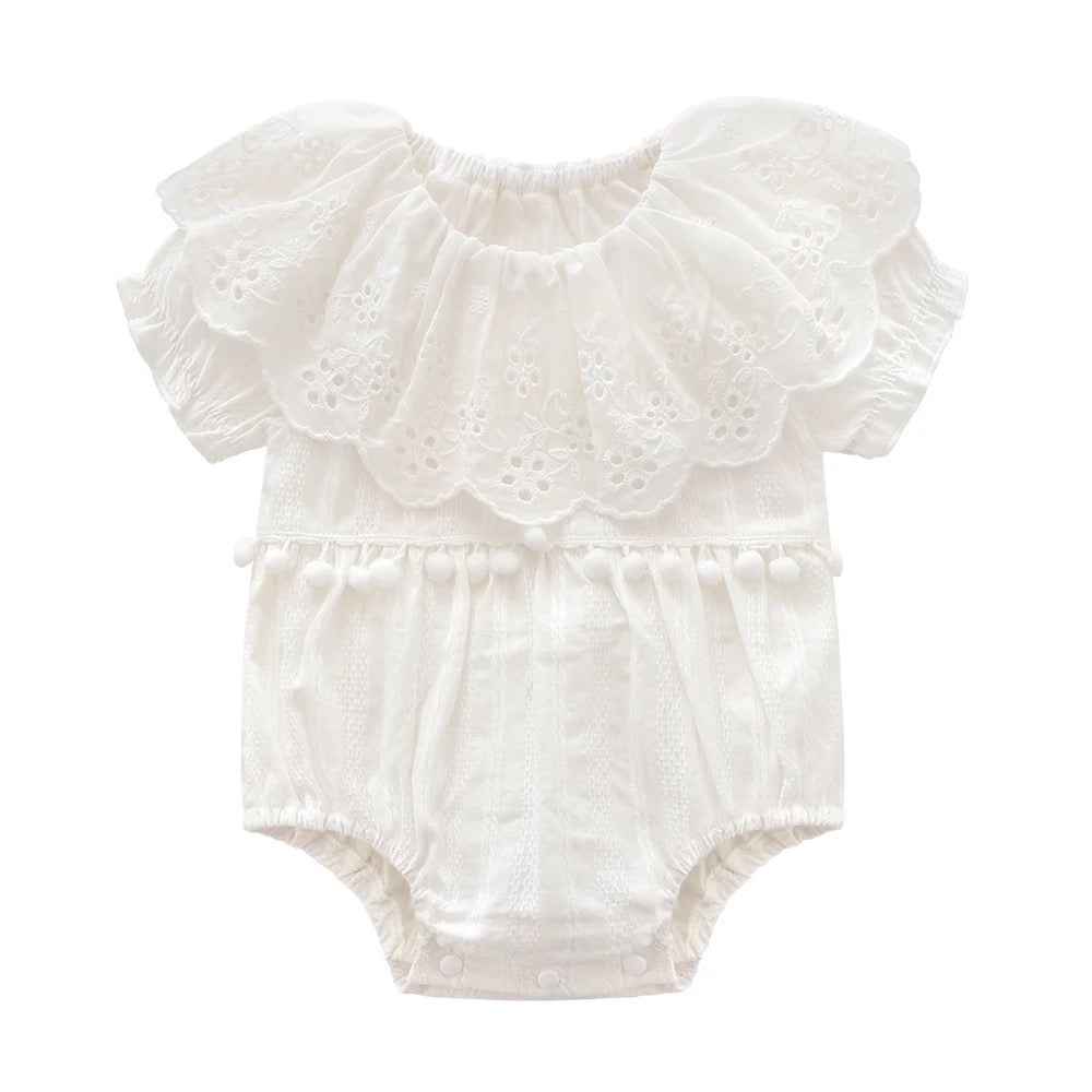 VALERIE Lotus Collar Romper