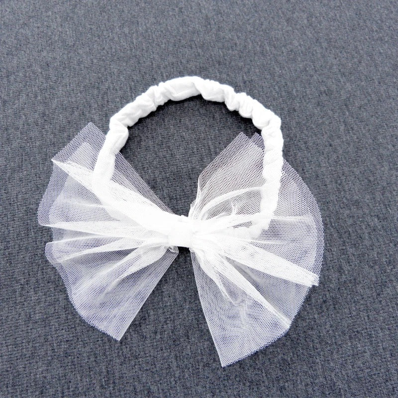 KIM Sleeveless White Baptismal Dress with Headband