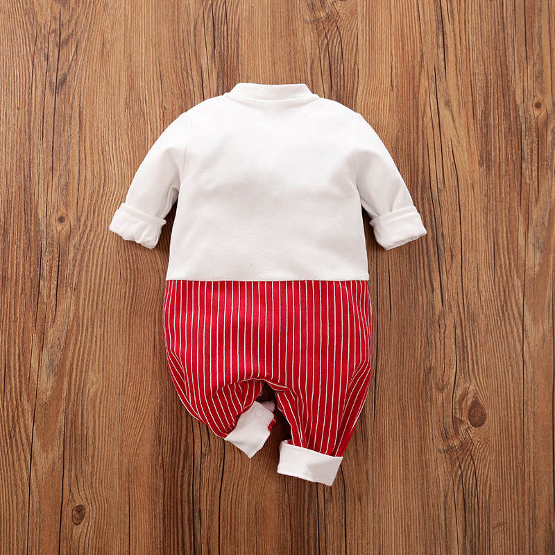 TIMOTHY Gentleman Romper in Red